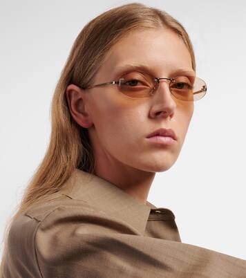 Fendi First Crystal oval sunglasses | Fendi