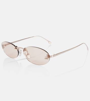Fendi First Crystal oval sunglasses | Fendi