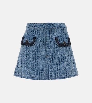 Minirock aus Denim | Self-Portrait