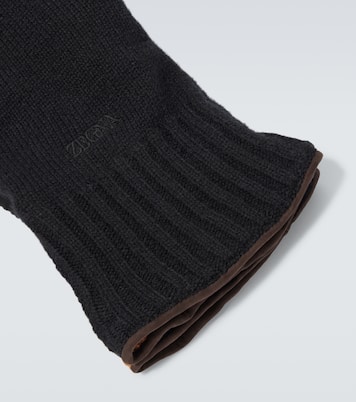 Gants en cachemire et cuir | Zegna