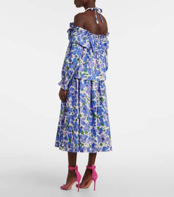 Bedrucktes Off-Shoulder-Top | Carolina Herrera