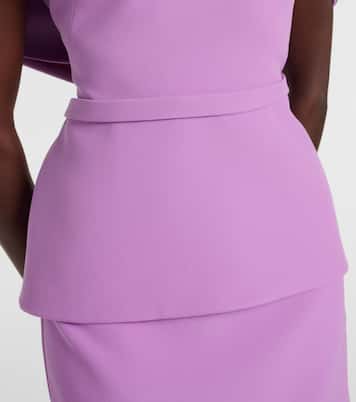 Midikleid Loura aus Crêpe | Safiyaa