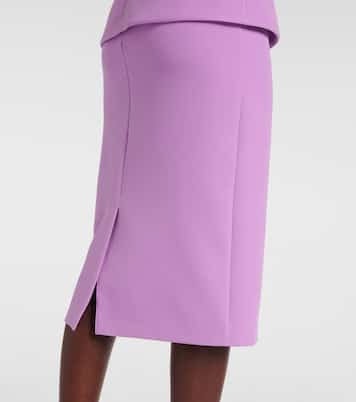 Midikleid Loura aus Crêpe | Safiyaa