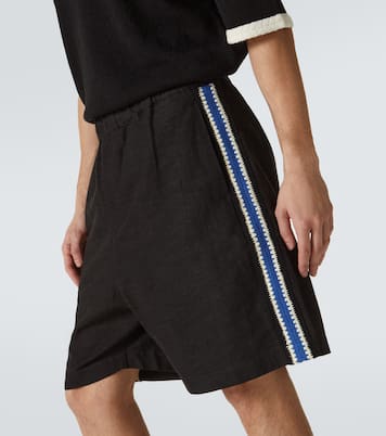 Crochet-trimmed shorts | Commas