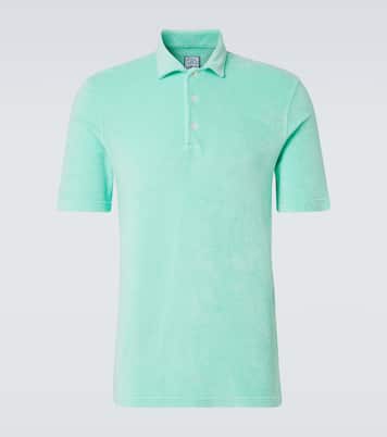 Cotton terry polo shirt | Fedeli