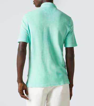 Cotton terry polo shirt | Fedeli