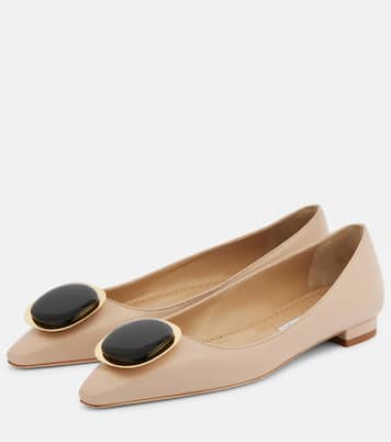 Chiaran leather ballet flats | Manolo Blahnik