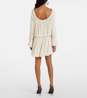 Ruffled jersey minidress | Saint Laurent