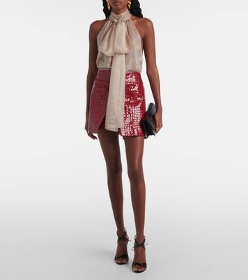 Minifalda de piel grabada | Tom Ford