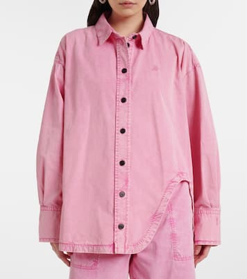 Diana asymmetric cotton canvas overshirt | The Attico