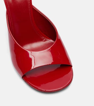 Wedge-Pantoletten aus Lackleder | Dries Van Noten