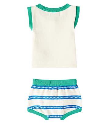 Baby Lucky Fish cotton top and bloomers set | Bobo Choses