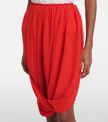 Chiffon midi skirt | Jacques Wei