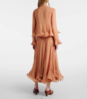 Balance floral midi skirt | Zimmermann