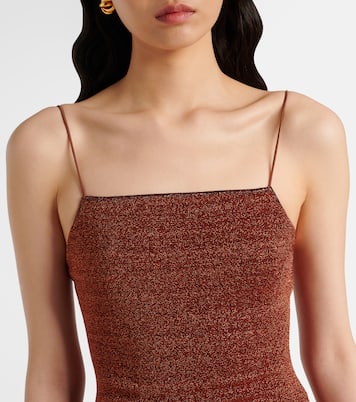 Lumière Plumage feather-trimmed minidress | Oséree