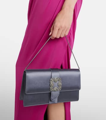 Capri embellished satin clutch | Manolo Blahnik