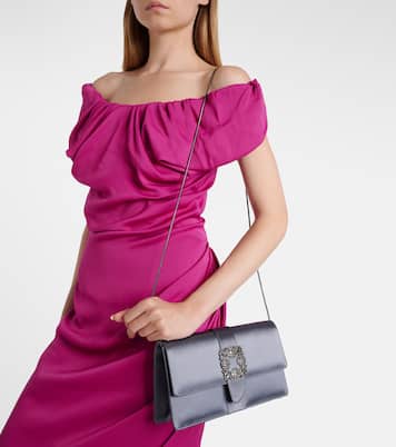 Capri embellished satin clutch | Manolo Blahnik