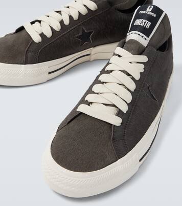 x Converse zapatillas de pelo de becerro | Rick Owens