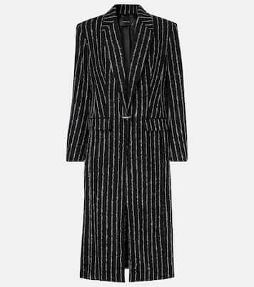 Cappotto in misto lana gessato | Mugler