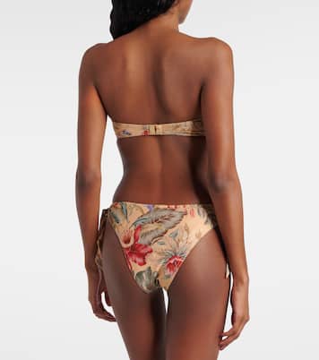 Coco bow-detail floral swimsuit | Zimmermann