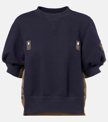Top aus Twill und Jersey | Sacai