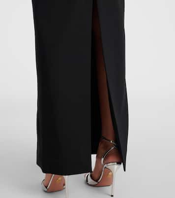 Robe longue Ilona en crêpe | Solace London