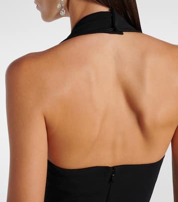 Robe longue Ilona en crêpe | Solace London