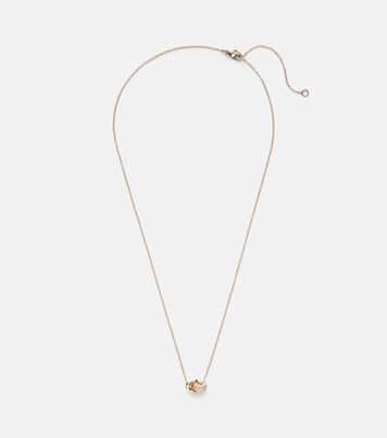 14kt gold necklace with diamonds | Stone and Strand