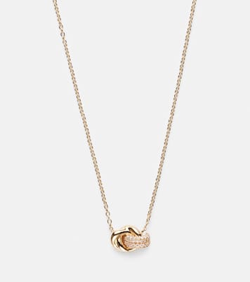 14kt gold necklace with diamonds | Stone and Strand