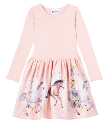 Robe Casie Warm imprimée en coton mélangé | Molo