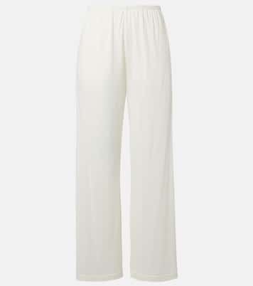 Pantaloni regular in cotone e seta | Toteme