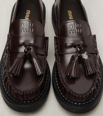 Loafers aus Leder | Miu Miu