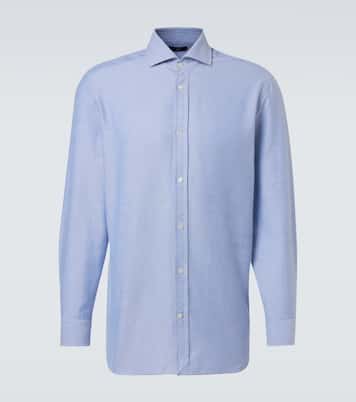 Cotton and cashmere Oxford shirt | Dunhill