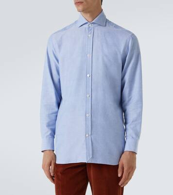 Cotton and cashmere Oxford shirt | Dunhill