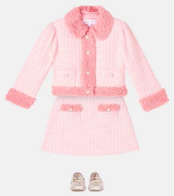 Jacke aus Tweed mit Teddyfleece | Patachou