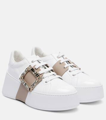 Viv' Skate embellished leather sneakers | Roger Vivier