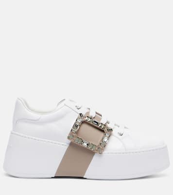 Viv' Skate embellished leather sneakers | Roger Vivier