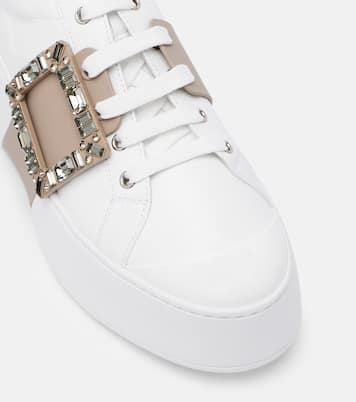 Viv' Skate embellished leather sneakers | Roger Vivier
