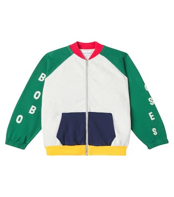 Zip-up cotton fleece sweatshirt | Bobo Choses
