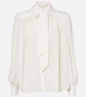 Blusa en crepé de china de seda | Chloé