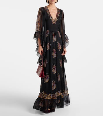 Paisley silk maxi dress | Etro