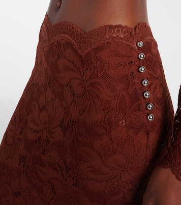 Floral lace midi skirt | Rabanne