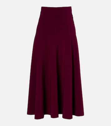 High-rise midi skirt | Norma Kamali