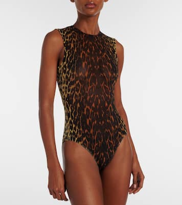 Bedruckter Body aus Mesh | Alex Perry