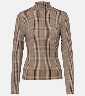 Nate houndstooth jersey top | Veronica Beard