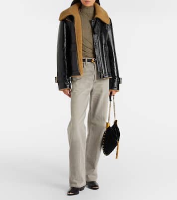 Nate houndstooth jersey top | Veronica Beard