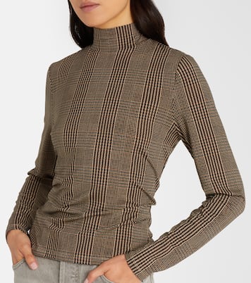 Nate houndstooth jersey top | Veronica Beard