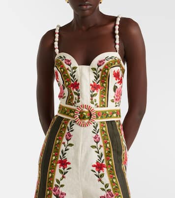 Wonder Rio belted linen jumpsuit | Farm Rio