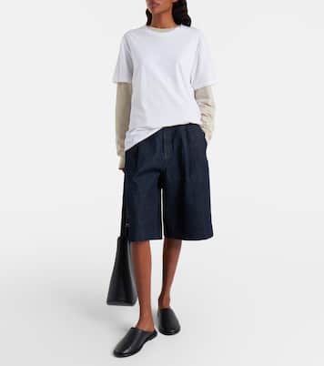 Short ample à taille basse en jean | Frame