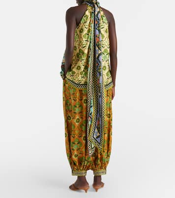 Top Cece in seta con stampa | Alémais